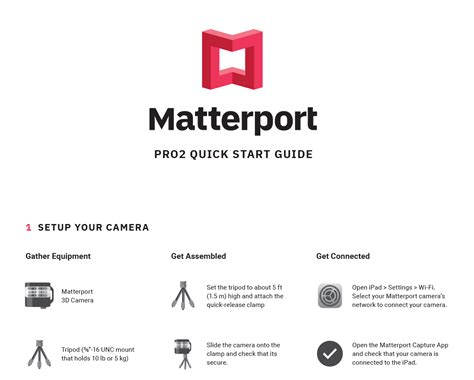 Matterport Quick Start Guide .